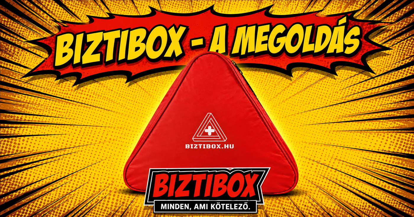 Kötelező autós felszerelések egy helyen – BiztiBox a megoldás