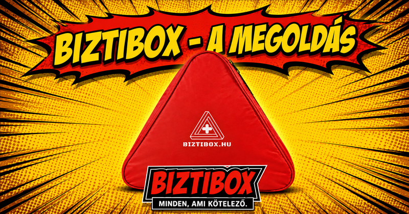 Kötelező autós felszerelések egy helyen – BiztiBox a megoldás